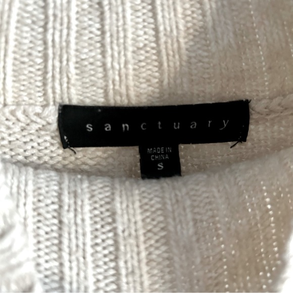 Sanctuary off white mock neck sweater - Picture 8 of 8